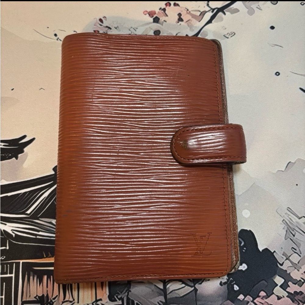 Louis Vuitton Brown Epi Agenda PM